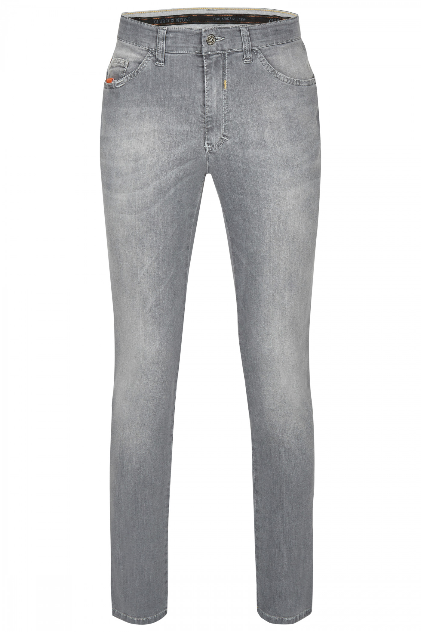 infrastructuur spoel Schandelijk Jeans 5 Pocket High Stretch Licht Grijs - Harris Tweed Shop