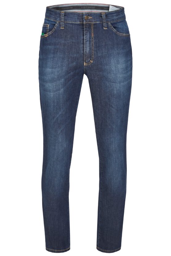 Jeans stretch middel blauw