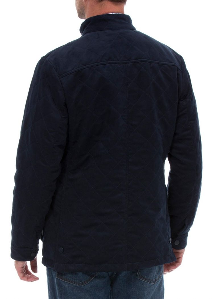 Alan Paine, Quilted Jacket Navy - Harris Tweed Shop