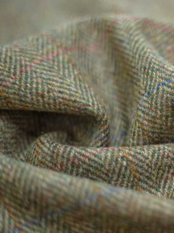Harris Tweed Vestje "Tailor" Zonder Revers In Light Green - Afbeelding 3