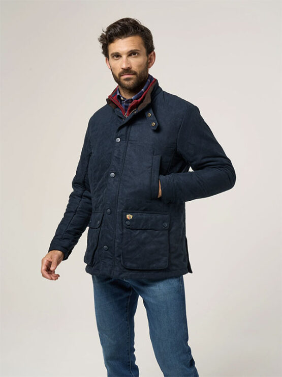 Alan Paine, Quilted Jacket Navy