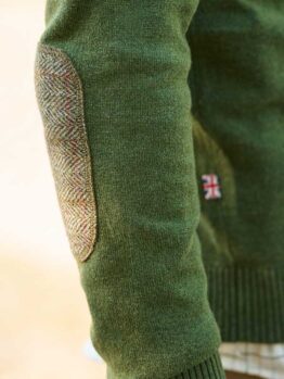 Vesten met Harris Tweed Details