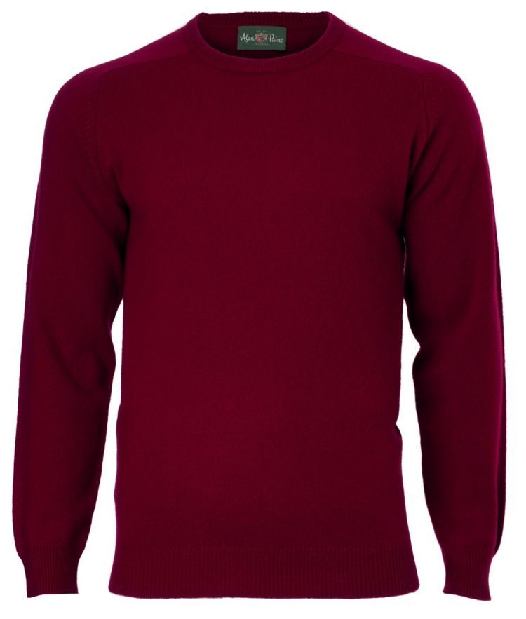 Alan_Paine_Lamswol_Pullover_Ronde_hals__Updated_Fit___Bordeaux