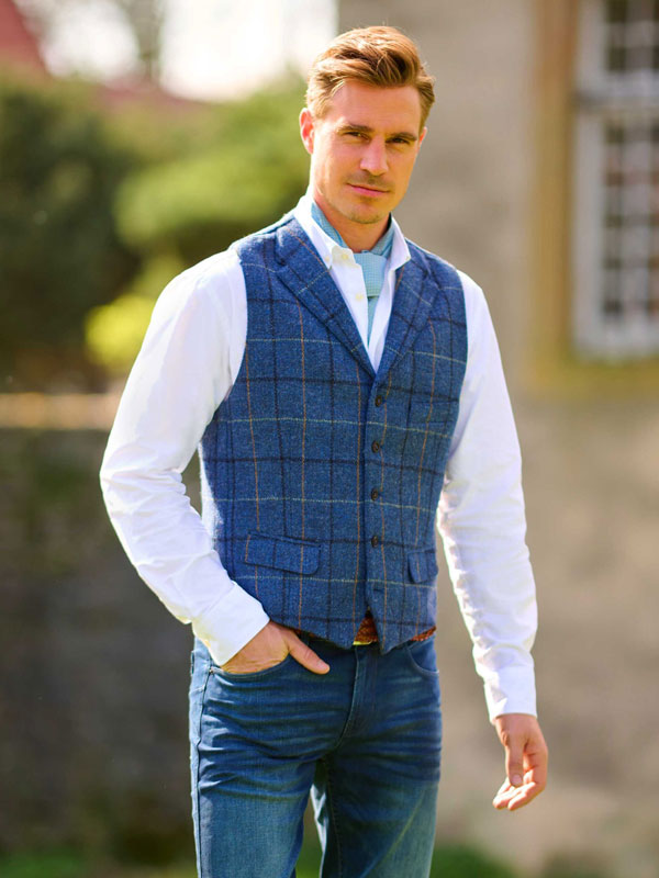 Harris_Tweed_Vestje_met_revers_618