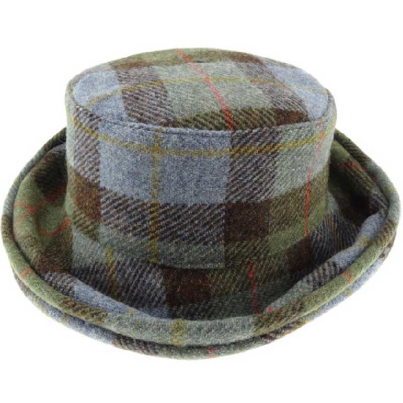 Harris Tweed Ladies One Size Cloche Hat in MacLeod Tartan