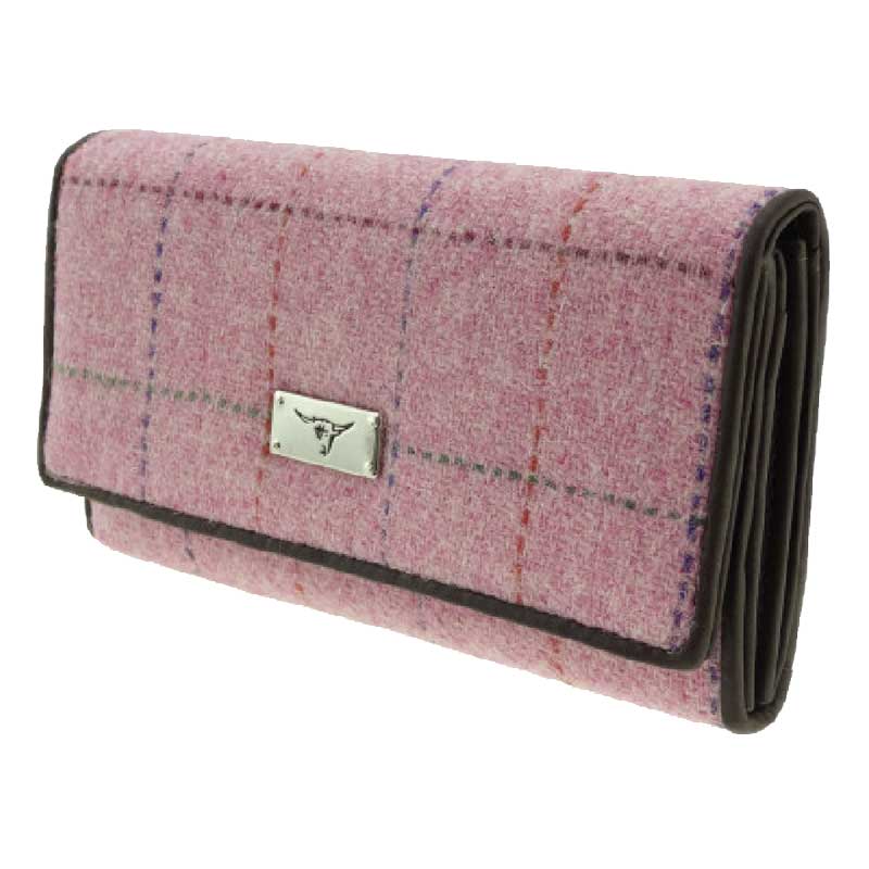 Harris_Tweed_Purse_Pink_Check