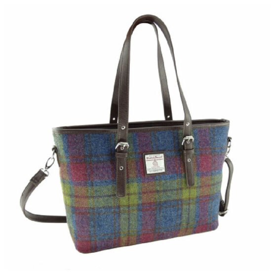 Harris Tweed 'Spey' Tote Bag in Multi Colour Tartan