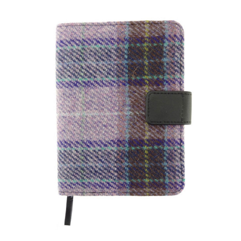 Harris_Tweed__Lomond__Address_Book_in_Pink_Lilac_Check