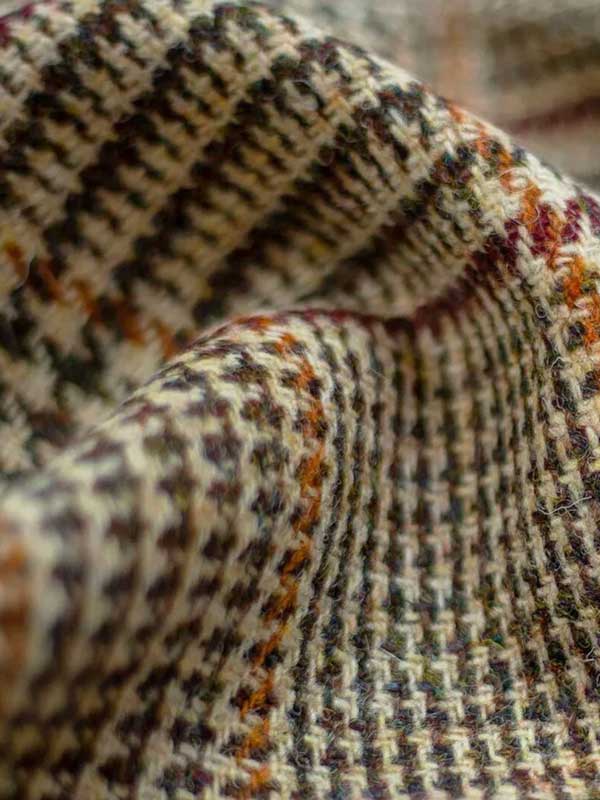Harris Tweed Dames Jasje Kort "Ami" In Scottish Check - Afbeelding 4
