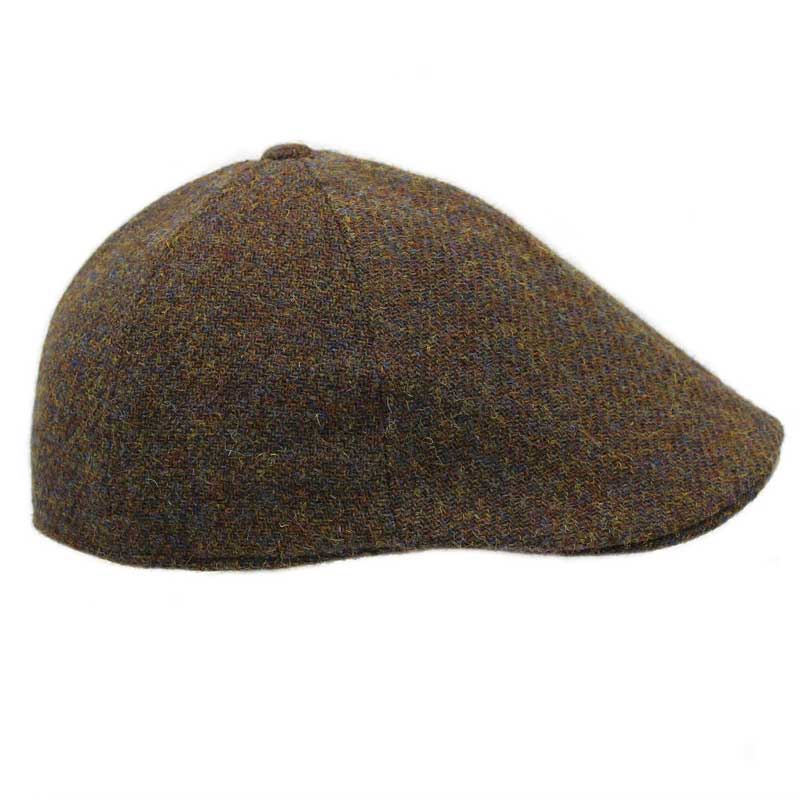 Harris_tweed_Duckbill_6_piece_Cap_Mallaig_Brown_Mix