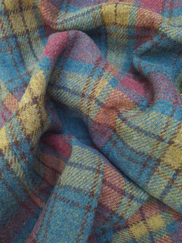 Harris tweed Dames Jasje "Ami" In Colorful Tartan - Afbeelding 3