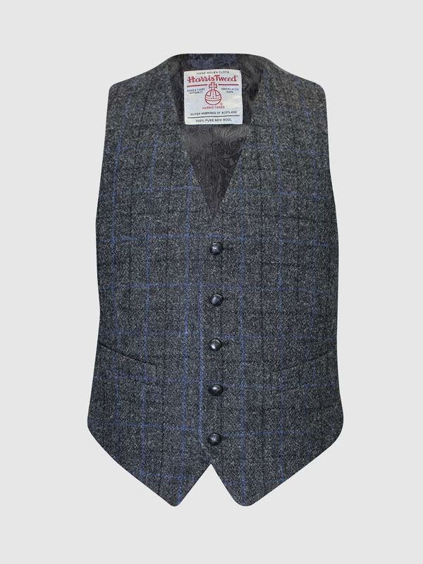 Harris_Tweed_Vestje__Iain_Waistcoat___Grey_Blue_Check