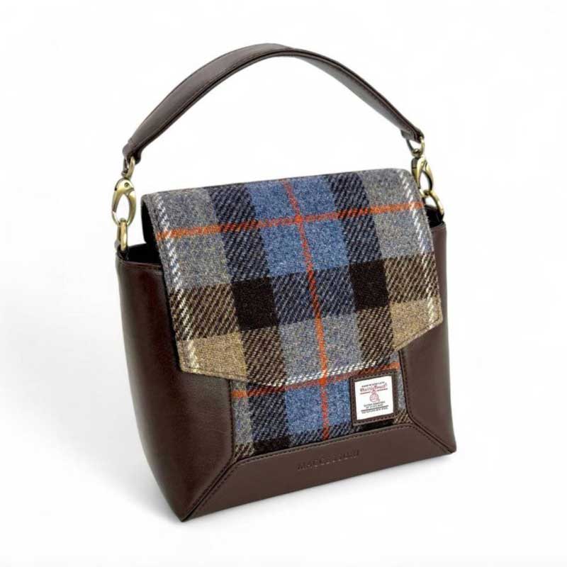 Harris_Tweed_Highland_Messenger_Bag_In_Blue_Brown_Check