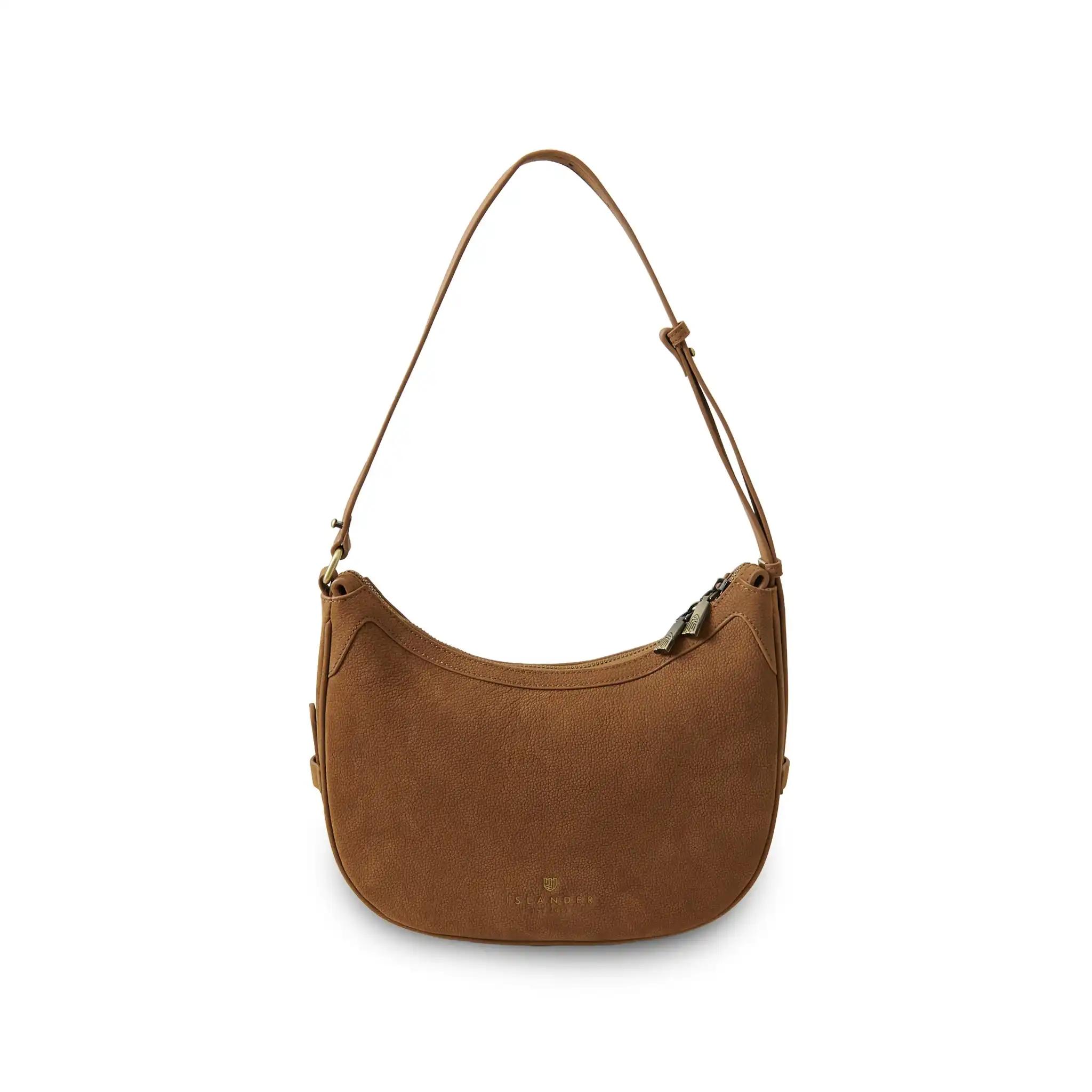 Harris Tweed Shoulder Bag, The Ellon, Islander, Chestnut Blue Tartan - Afbeelding 3