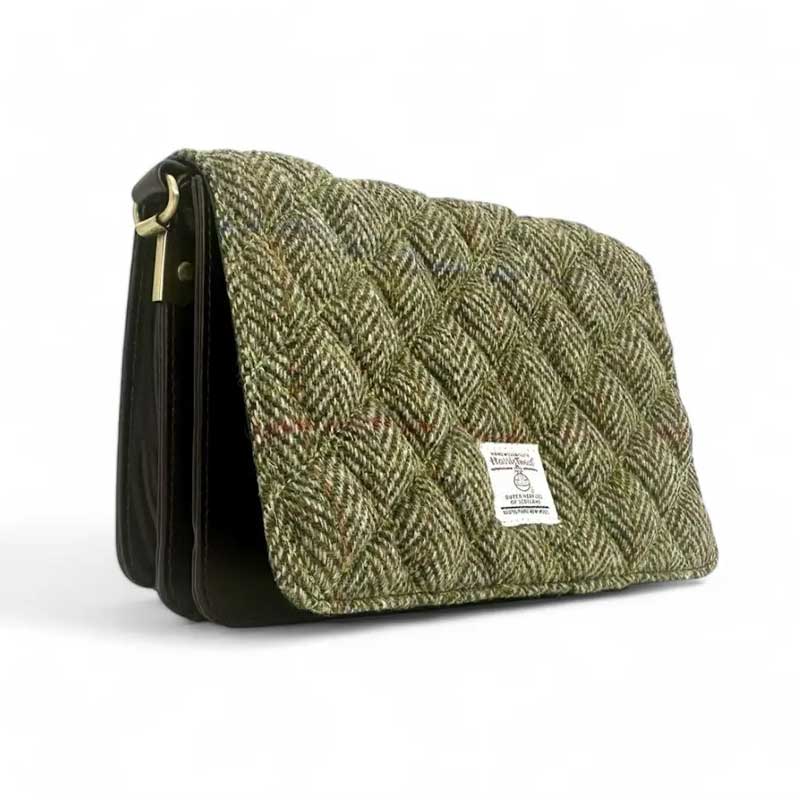 Harris_Tweed_Quilt_Shoulder_Bag_In_Country_Green