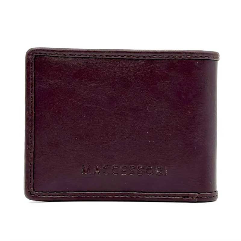 Harris Tweed Bifold Coin Wallet In Blue/Brown Check - Afbeelding 5
