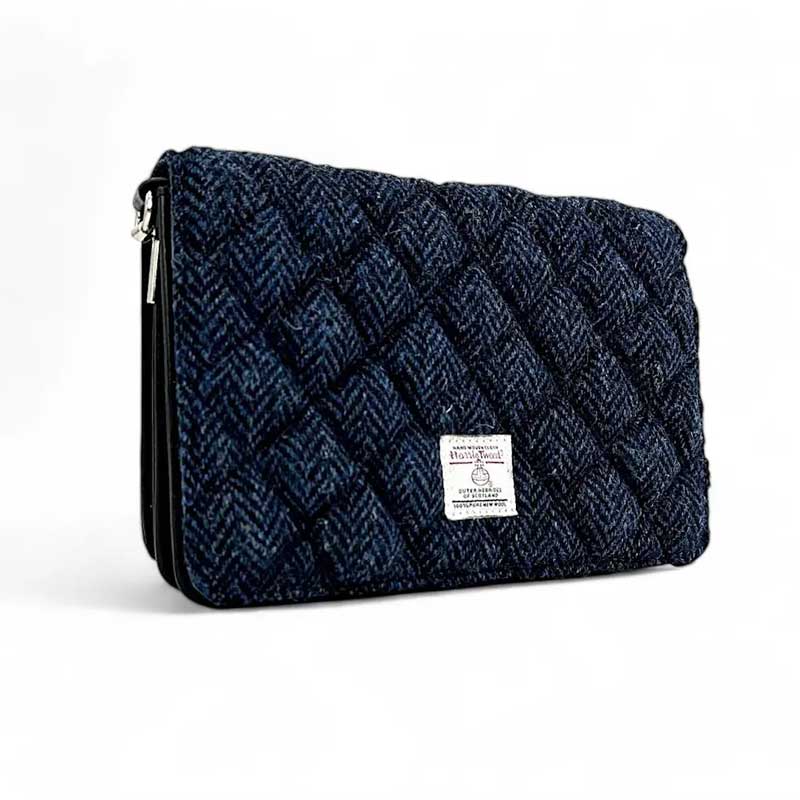 Harris_Tweed_Quilt_Shoulder_Bag_In_Blue