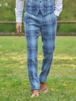 Harris Tweed Pantalon Mr Miller In Jeans Herringbone