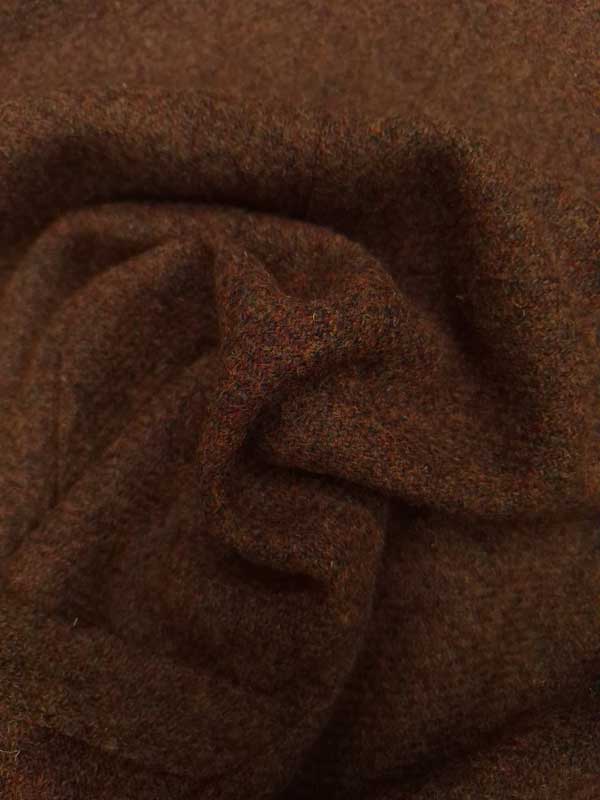 Harris Tweed Vestje "Wales" Met Revers In Multicolor Rust - Afbeelding 4