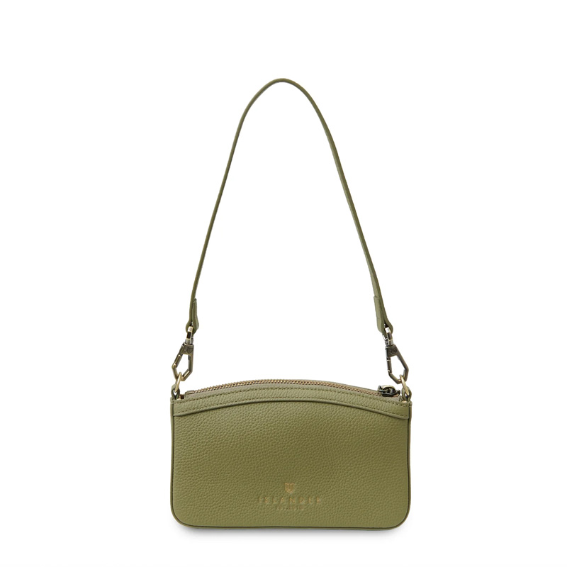 Harris Tweed Shoulder Bag, The Ailsa, Dark Green Herringbone - Afbeelding 2