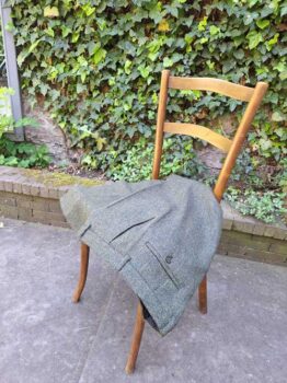 Harris Tweed Pantalon Mr Miller In Green Island herringbone