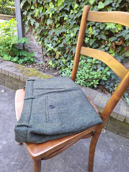 Harris Tweed Pantalon Mr Miller In Green Island herringbone - Afbeelding 2