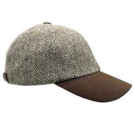 Harris Tweed Cap, Pebble
