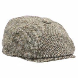 Harris Tweed 8-Piece Cap Brodick in Pebble