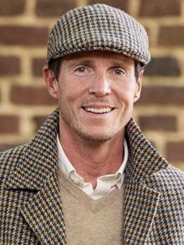 Harris Tweed Flat Cap Henry In Houndstooth Tweed