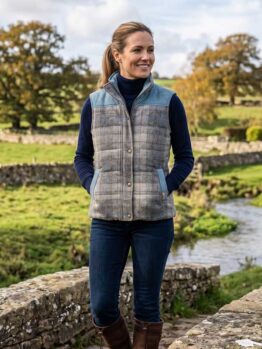 Harris Tweed Bodywarmer Lisa 654 Queen Check