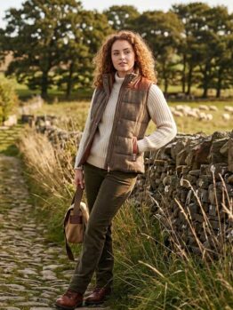 Harris Tweed Bodywarmer Lisa 670 Evergreen