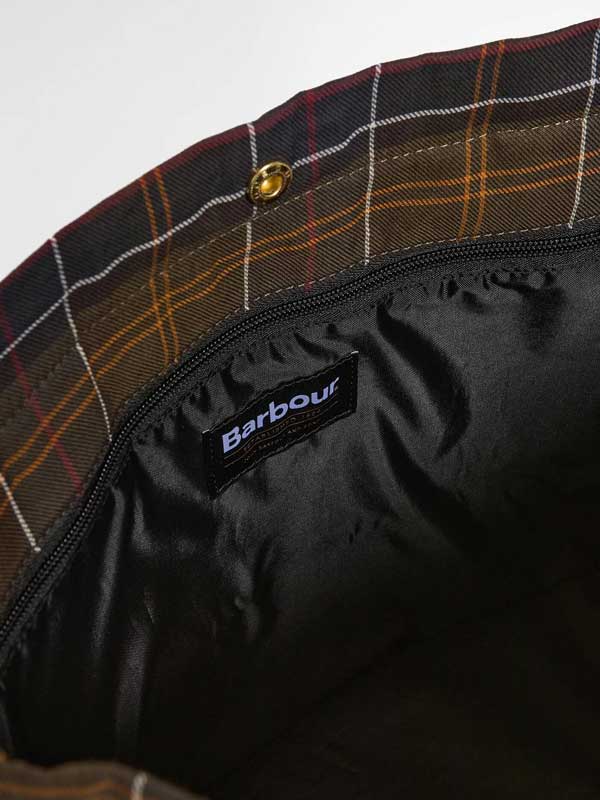 Barbour Field Wax Carry All Tote Bag Sage Classic - Afbeelding 4