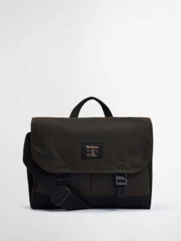 Barbour Field Wax Satchel Olive