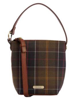 Barbour Cedar Mini Bucket Bag Classic Tartan