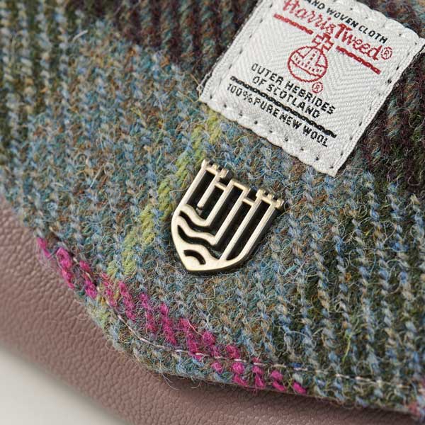 Harris Tweed Portemonnee, The Large Clasp, Pink Green Tartan - Afbeelding 3
