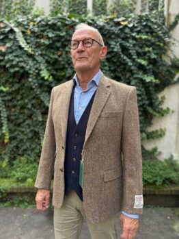 Harris Tweed Jacket 624 Leather Buttons