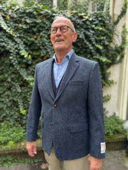 Harris Tweed Jacket 610 Leather Buttons