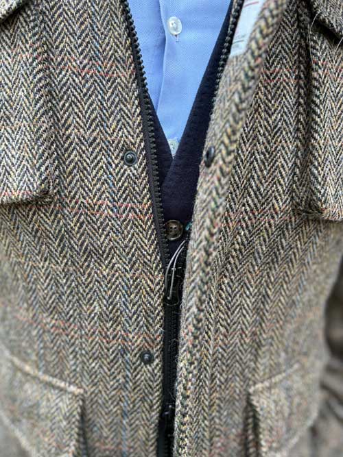 Harris Tweed jack "Stanford" In King Of Tweed - Afbeelding 3