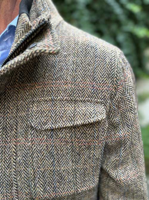 Harris Tweed jack "Stanford" In King Of Tweed - Afbeelding 5