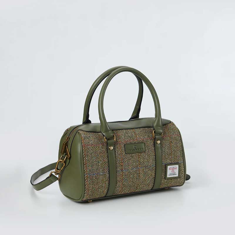 Harris_Tweed_Clutch__The_Medium_Duffel_Bag__Islander__Chestnut_Herringbone