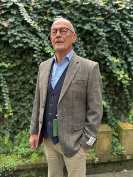 Harris Tweed Jacket 631 Leather Buttons