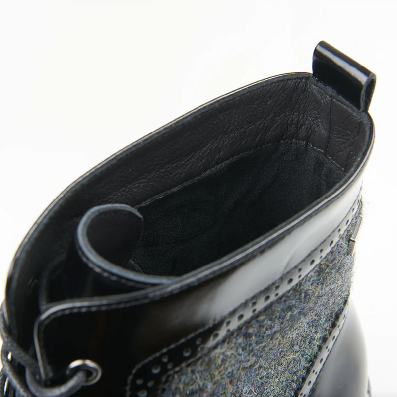 Harris Tweed The Huntsman Harris Tweed Classic Shoe Black Herringbone - Afbeelding 5