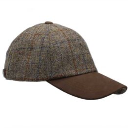 Harris Tweed Cap Glencairn Mushroom